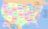mapa USA